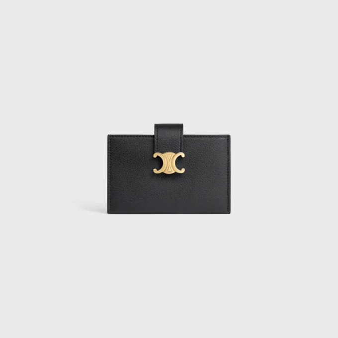 Accordeon Card Holder Nino in Supple Grained Calfskin Accordeon Card Holder Nino in Supple Grained Calfskin