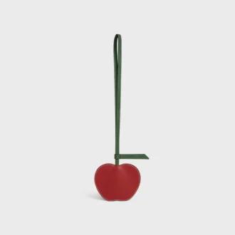 Apple Keyring in Smooth Lambskin Apple Keyring in Smooth Lambskin