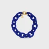 Ata Celine Links Necklace in Beads and Brass with Gold Finish Ata Celine Links Necklace in Beads and Brass with Gold Finish