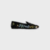 Aura Loafer in Flowers Embroidered Velvet Aura Loafer in Flowers Embroidered Velvet