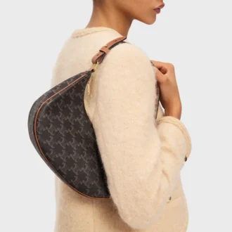 Ava Bag in Triomphe Canvas and Calfskin Ava Bag in Triomphe Canvas and Calfskin