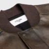 Aviator Teddy Jacket in Grained Calfskin Aviator Teddy Jacket in Grained Calfskin