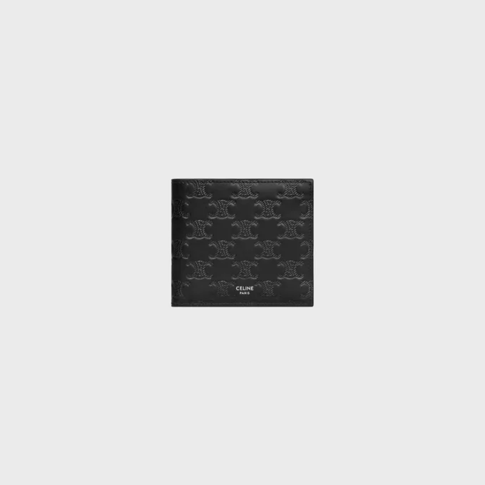 Bi-Fold Card Holder in Calfskin with Triomphe Embossed Bi-Fold Card Holder in Calfskin with Triomphe Embossed