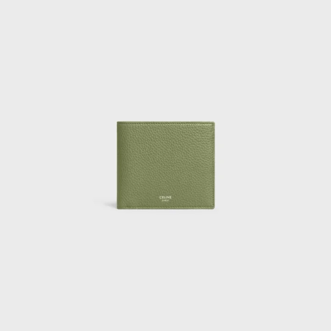 Bi-Fold Wallet in Grained Calfskin