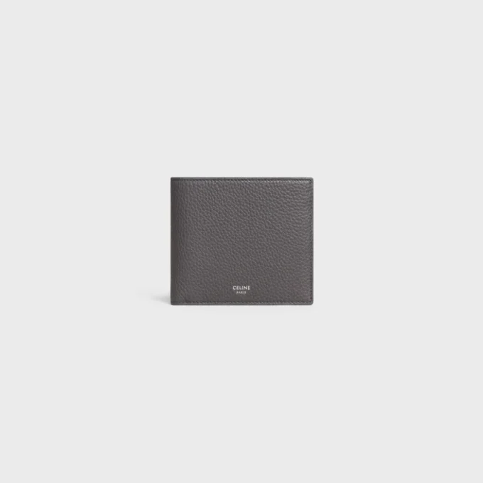 Bi-Fold Wallet in Grained Calfskin
