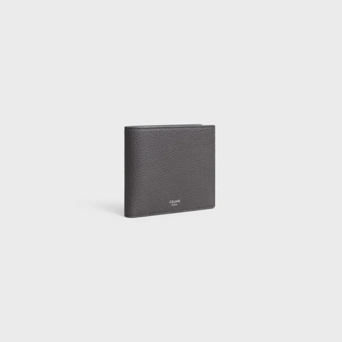 Bi-Fold Wallet in Grained Calfskin