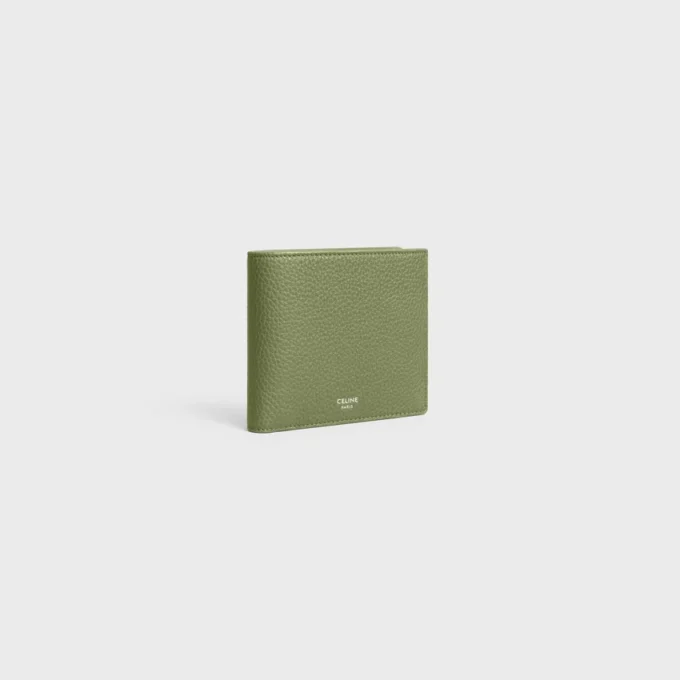 Bi-Fold Wallet in Grained Calfskin