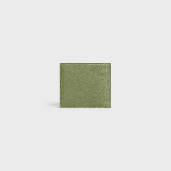 Bi-Fold Wallet in Grained Calfskin