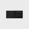 Bi-Fold Wallet in Striped Triomphe Canvas and Calfskin