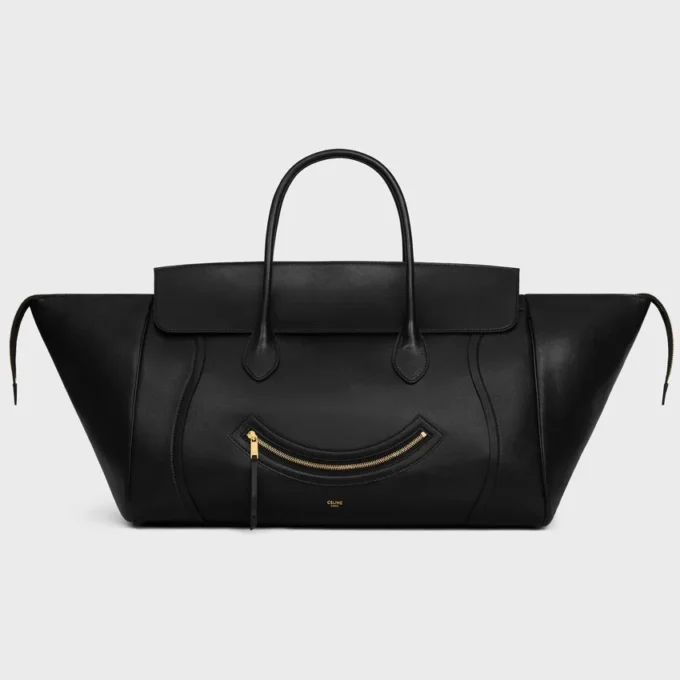 Big Smile Luggage in Supple Shiny Lambskin