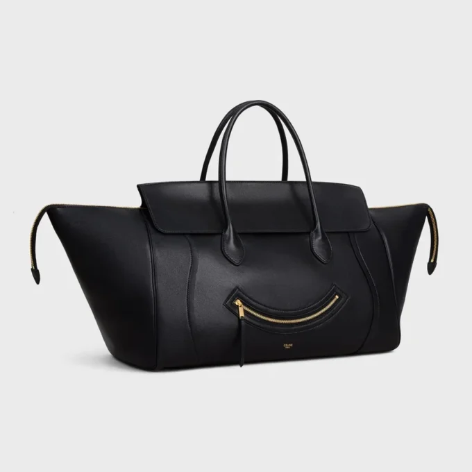 Big Smile Luggage in Supple Shiny Lambskin