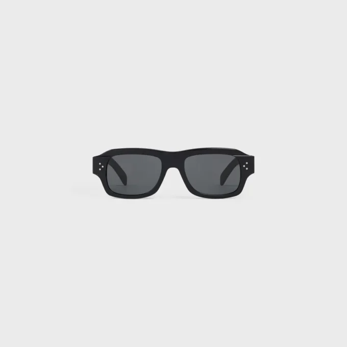 Black Frame 61 Sunglasses in Acetate