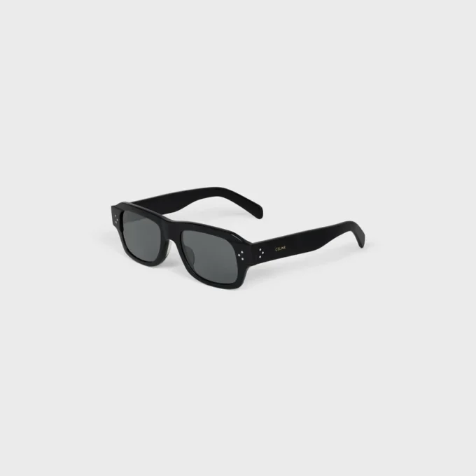 Black Frame 61 Sunglasses in Acetate
