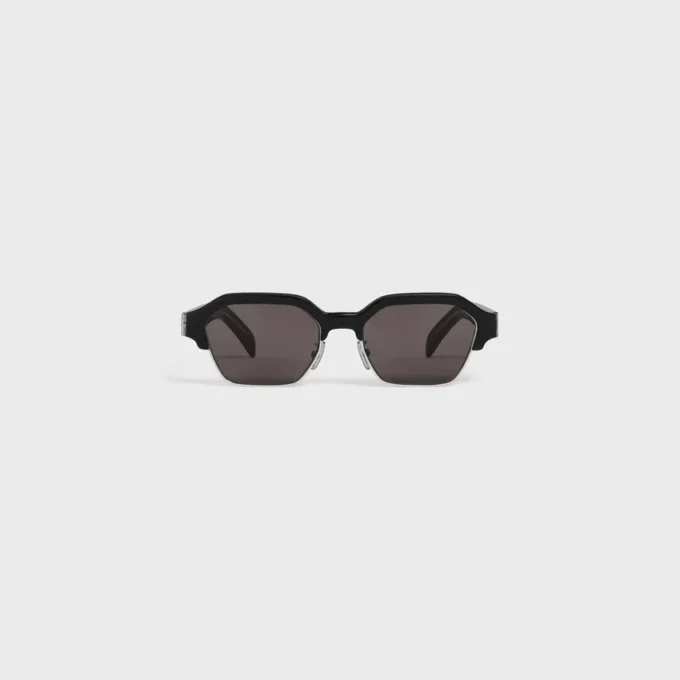 Black Frame 63 Sunglasses in Acetate and Metal