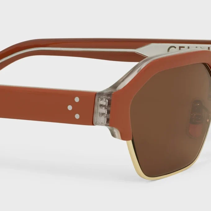 Black Frame 63 Sunglasses in Acetate and Metal