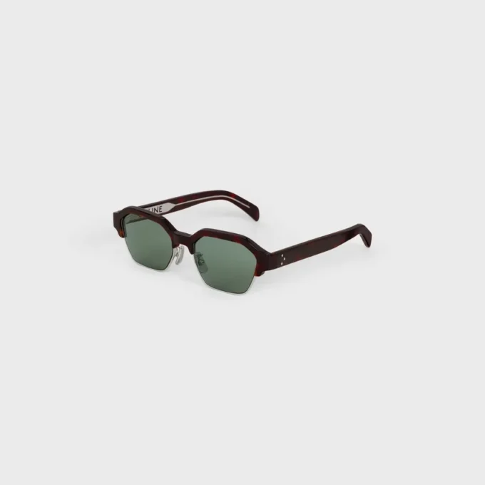 Black Frame 63 Sunglasses in Acetate and Metal