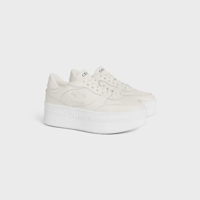 Block Wedge Sneaker in Calfskin Block Wedge Sneaker in Calfskin