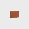 Card Holder in Natural Calfskin with Triomphe Embossed