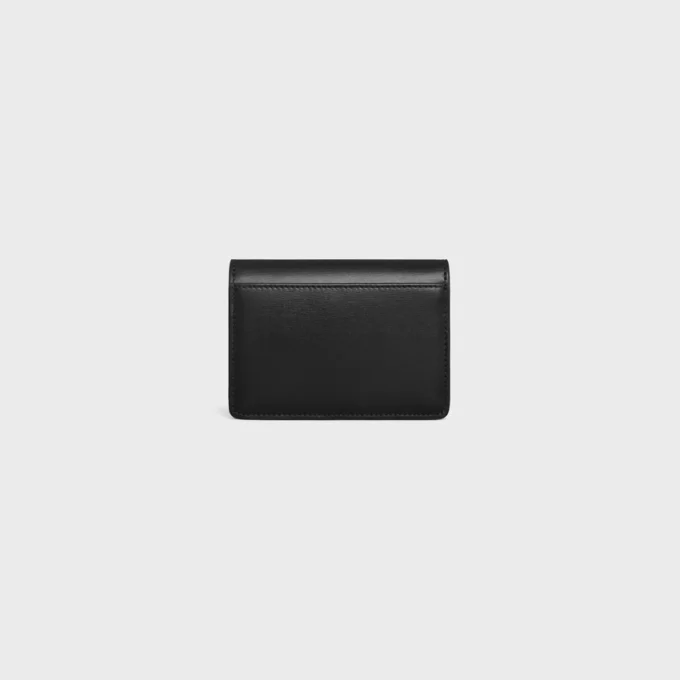 Card Holder with Flap Triomphe in Shiny Calfskin Card Holder with Flap Triomphe in Shiny Calfskin