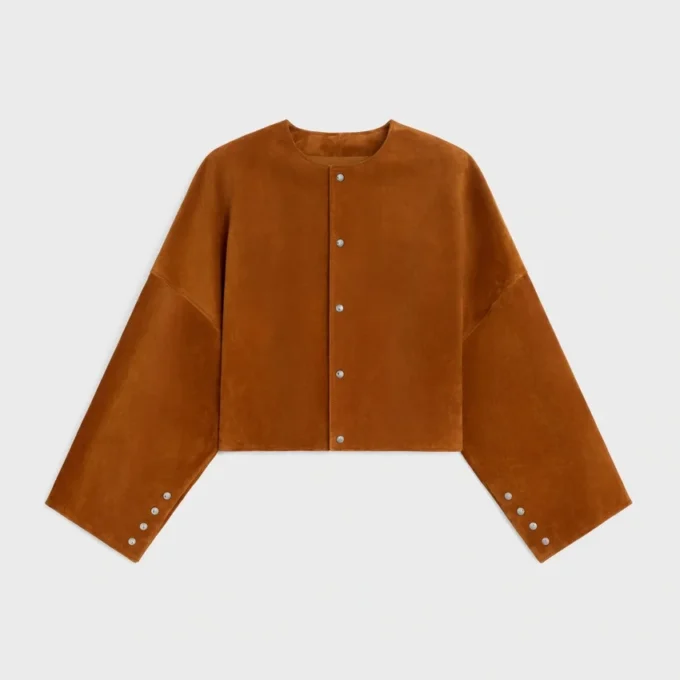 Cardigan Jacket in Suede Cardigan Jacket in Suede