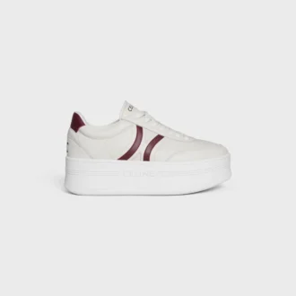 Celine – Block Sneakers with Back Triomphe and Wedge Outsole in Calfskin Celine – Block Sneakers with Back Triomphe and Wedge Outsole in Calfskin