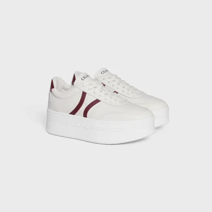 Celine – Block Sneakers with Back Triomphe and Wedge Outsole in Calfskin