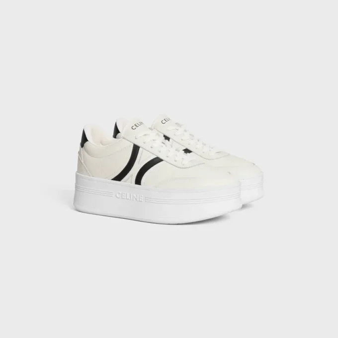 Celine – Block Sneakers with Back Triomphe and Wedge Outsole in Calfskin