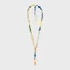 Celine Charms Cordon Necklace in Silk and Brass with Gold Finish Celine Charms Cordon Necklace in Silk and Brass with Gold Finish