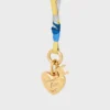 Celine Charms Cordon Necklace in Silk and Brass with Gold Finish Celine Charms Cordon Necklace in Silk and Brass with Gold Finish