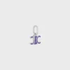 Celine Charms Triomphe in Enamel and Brass with Rhodium Finish