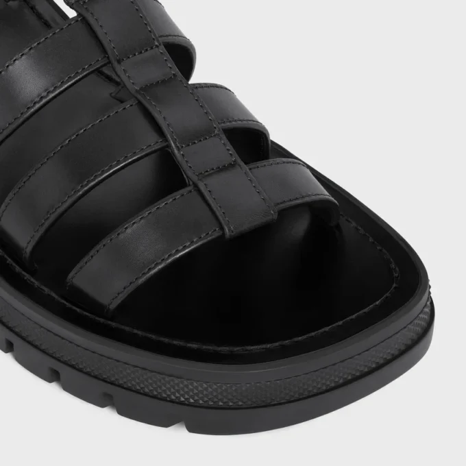 Celine Clea Triomphe Gladiator Sandal in Calfskin – Vegetal Tanning