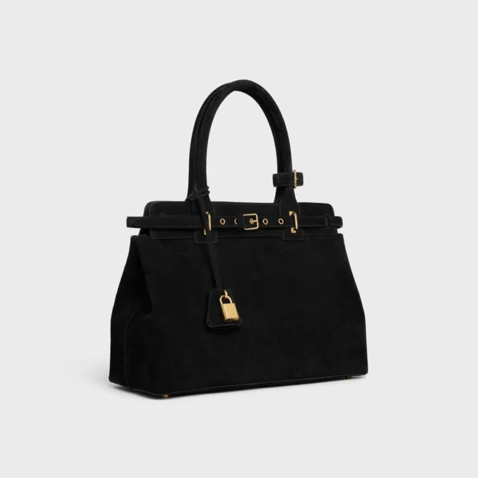 Celine Conti Bag in Suede Calfskin