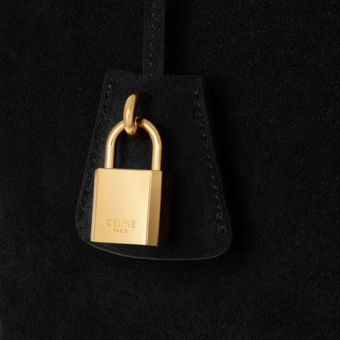 Celine Conti Bag in Suede Calfskin