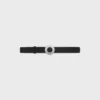 Celine Disc Buckle 25Mm in Metal & Reversible Strap 25Mm in Smooth and Grained Calfskin Celine Disc Buckle 25Mm in Metal & Reversible Strap 25Mm in Smooth and Grained Calfskin