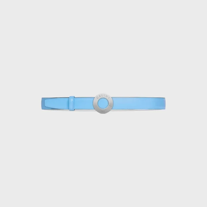 Celine Disc Buckle 25Mm in Metal & Reversible Strap 25Mm in Taurillon