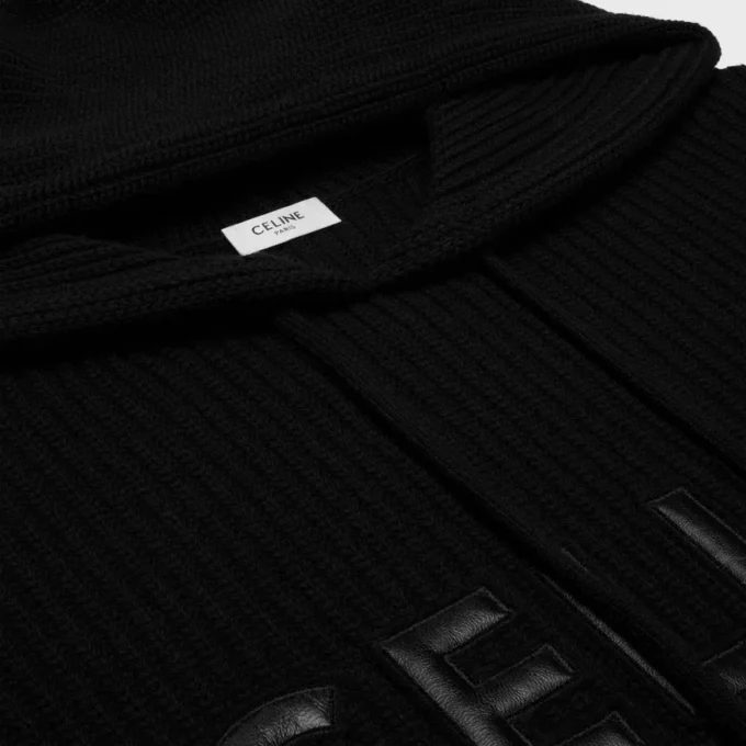 Celine Hooded Sweater in Monochromic Wool Celine Hooded Sweater in Monochromic Wool