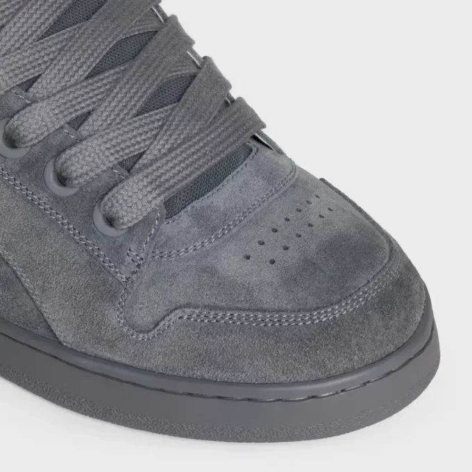 Celine Huntington Low Lace-Up Sneaker in Suede Calfskin and Mesh Celine Huntington Low Lace-Up Sneaker in Suede Calfskin and Mesh