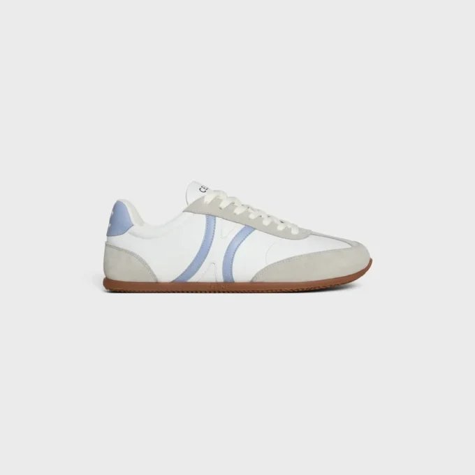 Celine Jogger – Low Lace-Up Sneaker in Calfskin and Suede Calfskin