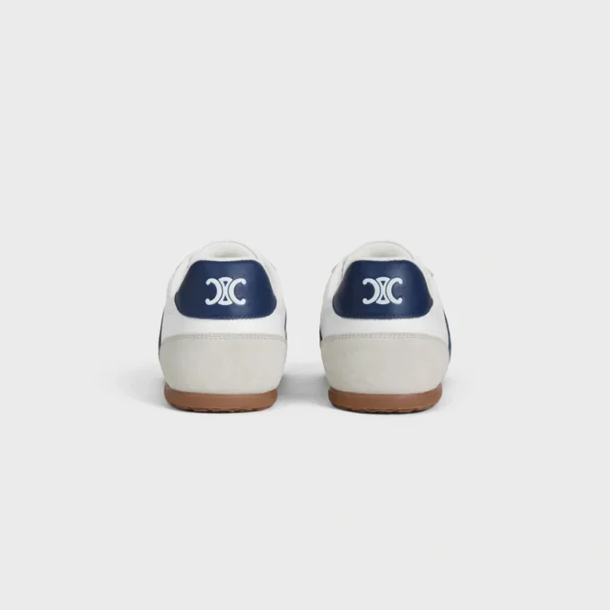 Celine Jogger – Low Lace-Up Sneaker in Calfskin & Suede Calfskin