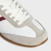 Celine Jogger Low Lace-Up Sneaker in Calfskin & Suede Calfskin