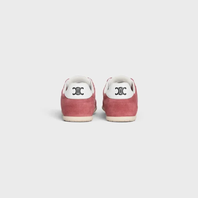 Celine Jogger Low Lace-Up Sneaker with Triomphe in Suede Calfskin and Calfskin