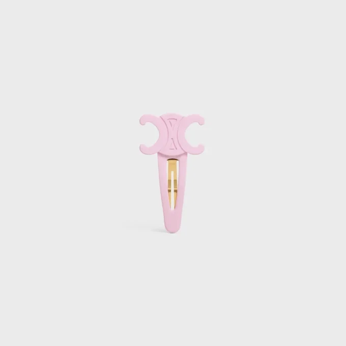 Celine Large Snap Hair Clip in Acetate and Steel