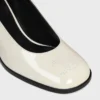 Celine Lily Perforated Triomphe Babies in Patent Calfskin