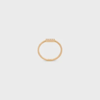 Celine Line Ring in Yellow Gold and Diamonds