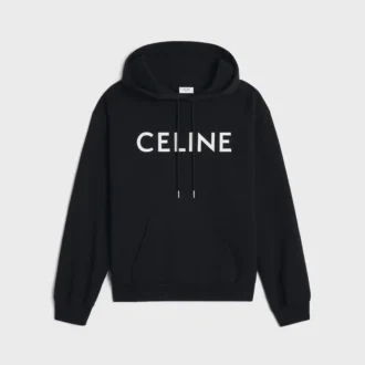 Celine Loose Hoodie in Cotton Fleece Celine Loose Hoodie in Cotton Fleece
