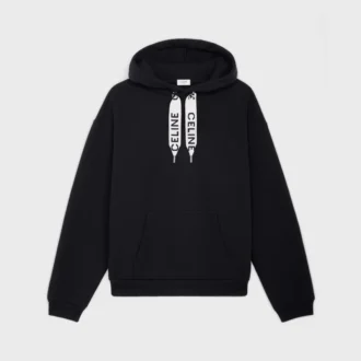 Celine Loose Hoodie in Cotton Fleece Celine Loose Hoodie in Cotton Fleece