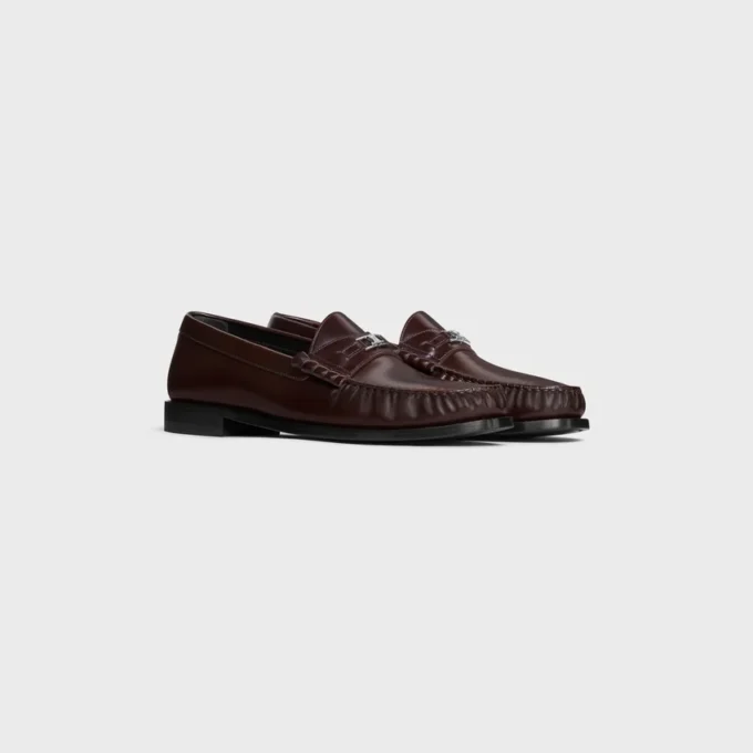 Celine Luco Triomphe Loafer in Polished Bull Celine Luco Triomphe Loafer in Polished Bull