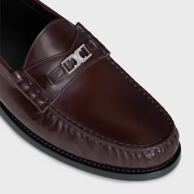 Celine Luco Triomphe Loafer in Polished Bull Celine Luco Triomphe Loafer in Polished Bull