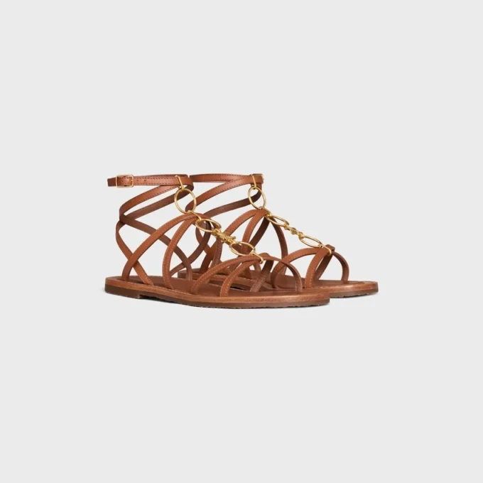 Celine Lympia Strappy Jewel Sandal in Calfskin Celine Lympia Strappy Jewel Sandal in Calfskin