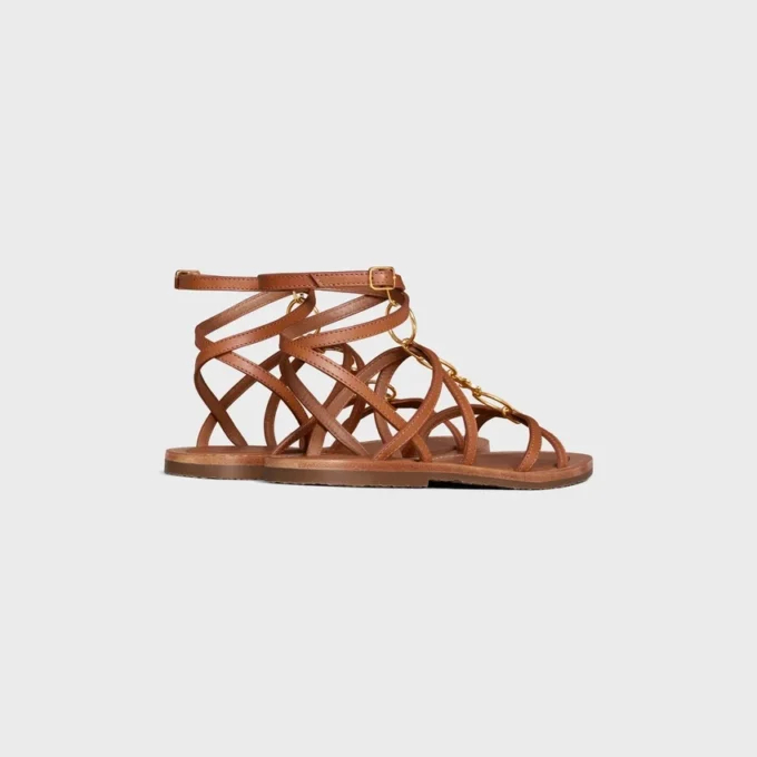 Celine Lympia Strappy Jewel Sandal in Calfskin Celine Lympia Strappy Jewel Sandal in Calfskin